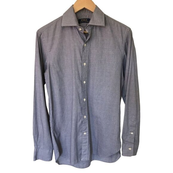 Polo Ralph Lauren Long Sleeve Button-Down Dress Shirt Mens Size 15 Wedding Guest - Picture 1 of 8